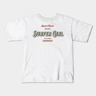 Surfer Girl: SuperMoist Swimwear Kids T-Shirt